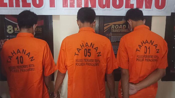 Polres Pringsewu Lampung Tangkap 3 Pelaku Curat Asal Pesawaran