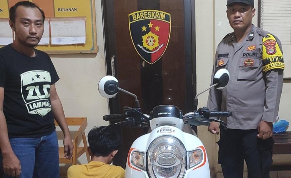 Polsek Labuhan Maringgai Polda Lampung Tangkap Pelaku Curanmor Usia Belasan Tahun