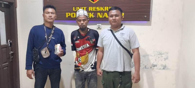 Pelaku-penyalahgunaan-narkoba-Bambang-Wahyudi-diamankan-Polsek-Natar.jpg