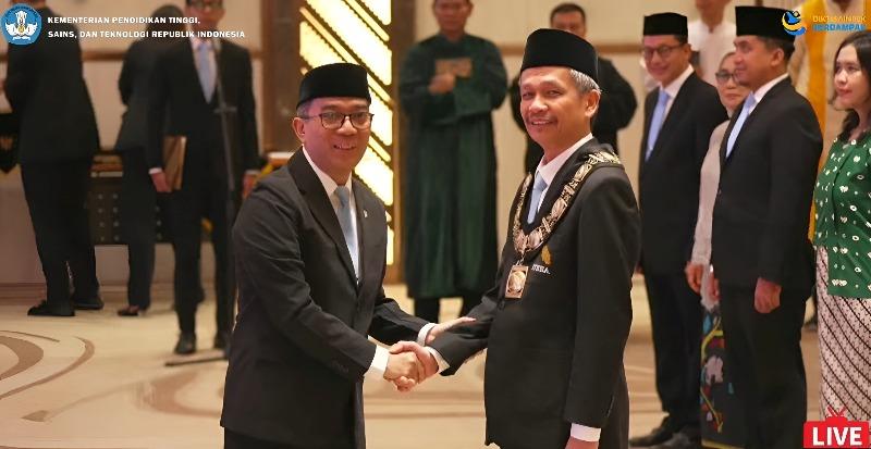 Prof Elfahmi Resmi Dilantik sebagai Rektor Itera Periode 2026–2030 - Tribunlampung.co.id