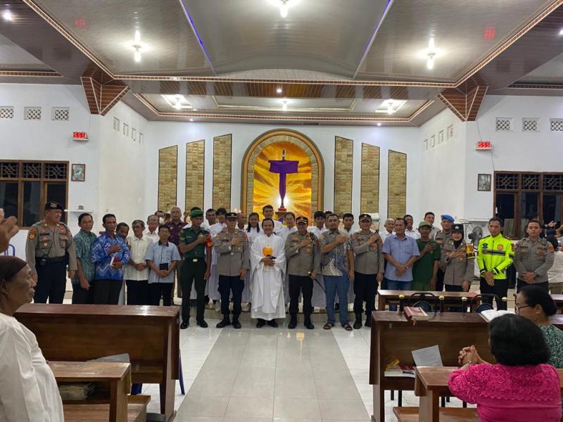 Polda Lampung: Pelaksanaan Pengamanan Hari Raya Paskah 2023 Berjalan Aman Kondusif