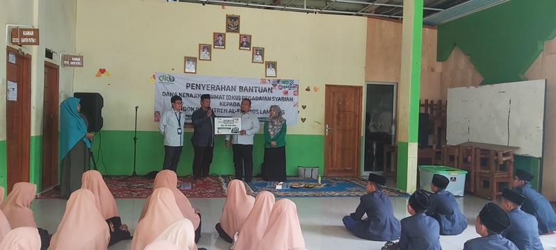 Pegadaian Syariah Raden Intan Lampung Salurkan DKU Hampir Rp 49 Juta ke Ponpes Al-Firdaus