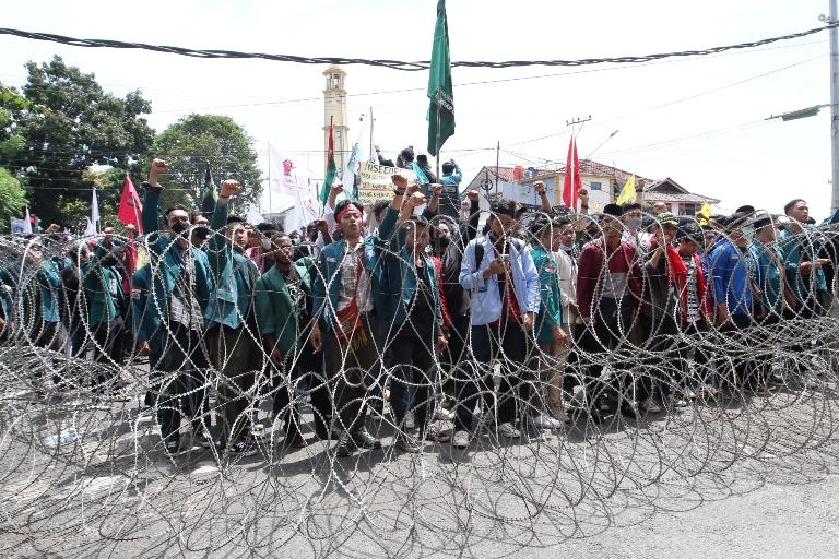 40 Peserta Demo di Depan Kantor DPRD Lampung Sempat Diamankan Polisi, Diantaranya Para Pelajar