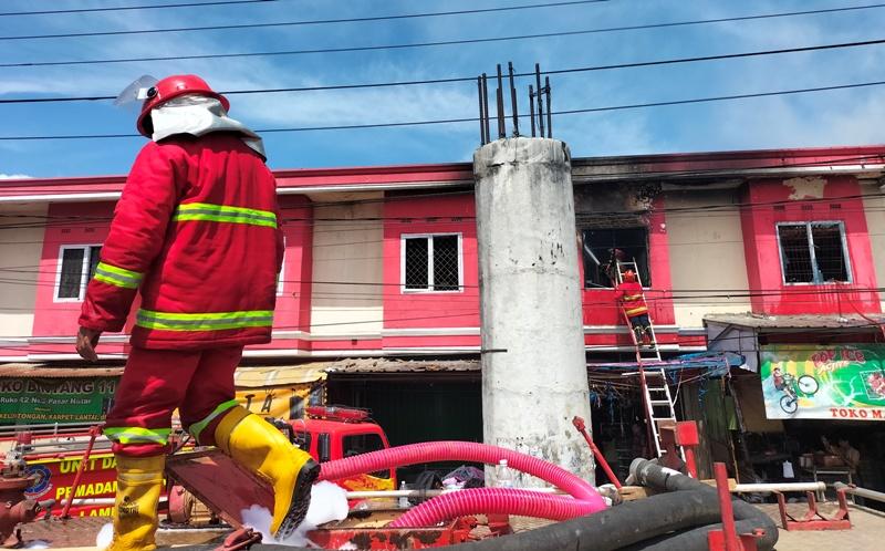 Penyebab Kebakaran di Pasar Natar Lampung Selatan Akibat Korsleting Listrik