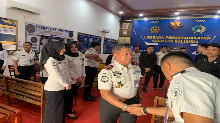 Plh Kakanwil Ditjenpas Lampung Kunjungi Lapas Kalianda, Tekankan Integritas Petugas