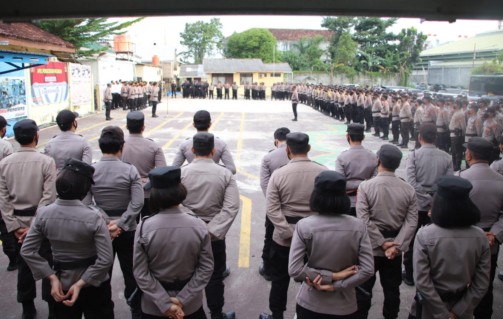 Polres Pringsewu Mulai Terjunkan Personel Pengamanan Pilkakon Seretak 2022