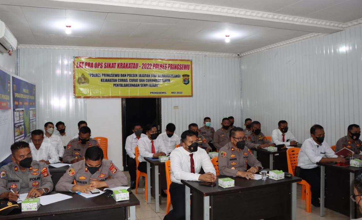Mulai Besok, Polres Pringsewu Akan Gelar Operasi Sikat Krakatau 2022 hingga 6 Juni