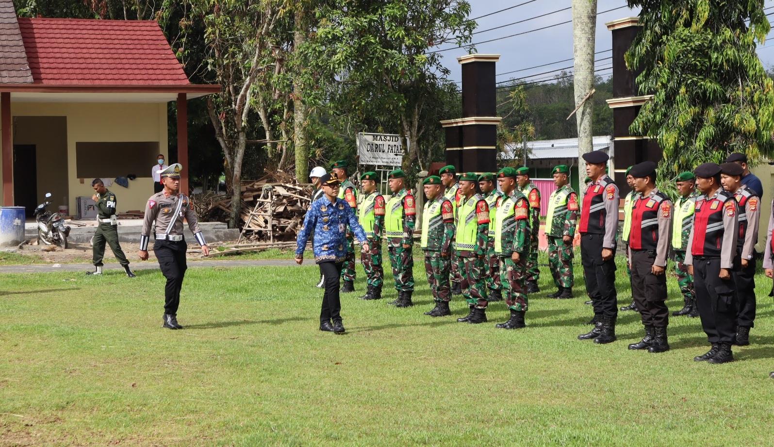 Polres Way Kanan Polda Lampung Apel Gelar Pasukan Operasi Ketupat 2023