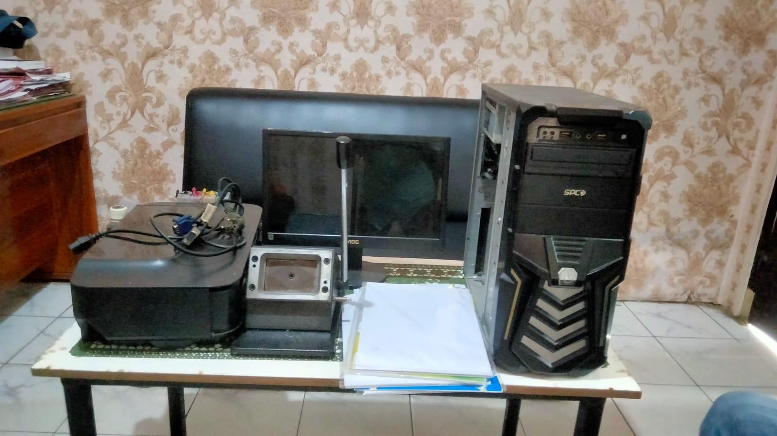 Polsek Trimurjo Bongkar Sindikat Pembuat SIM Palsu Berkedok Percetakan di Lampung Tengah