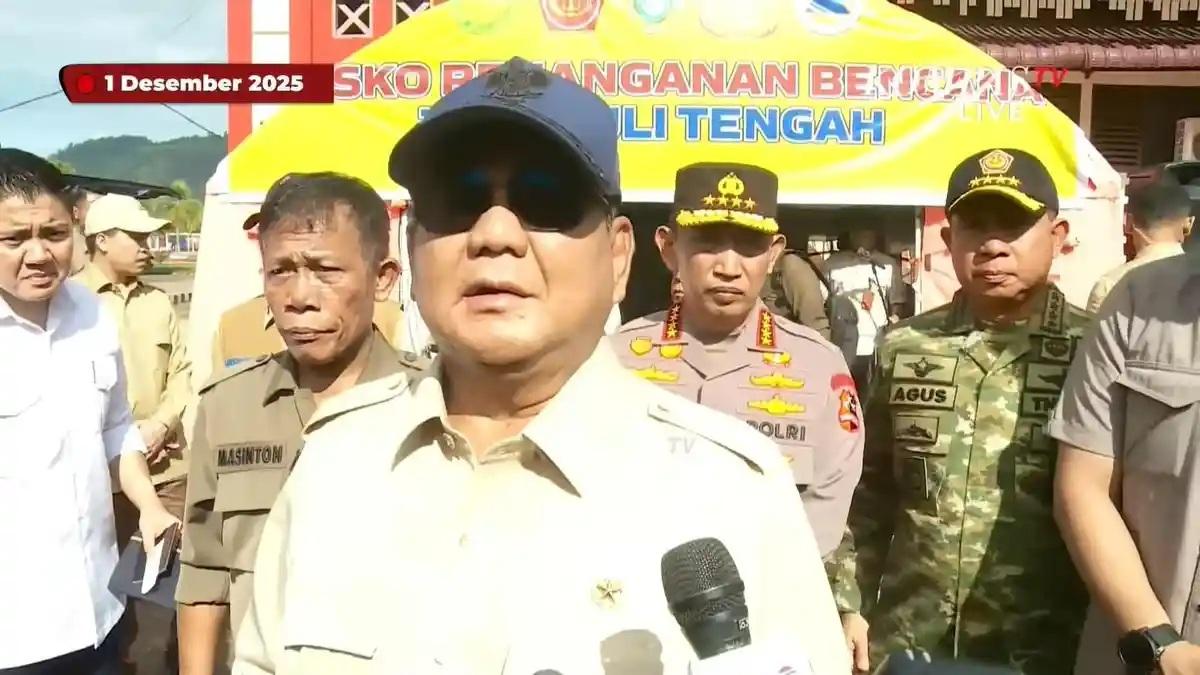Prabowo Janji Atasi Kesulitan Penanganan Banjir dan Longsor di Sumatera, 'Melakukan Segala Upaya'