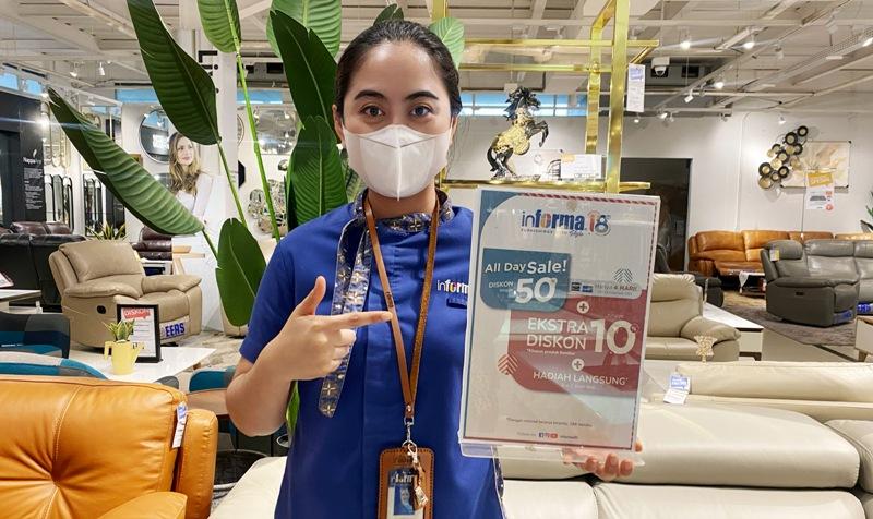 Promo Diskon hingga 50 Persen Plus Ekstra Diskon Pembelian Furniture di Informa Sultan Agung