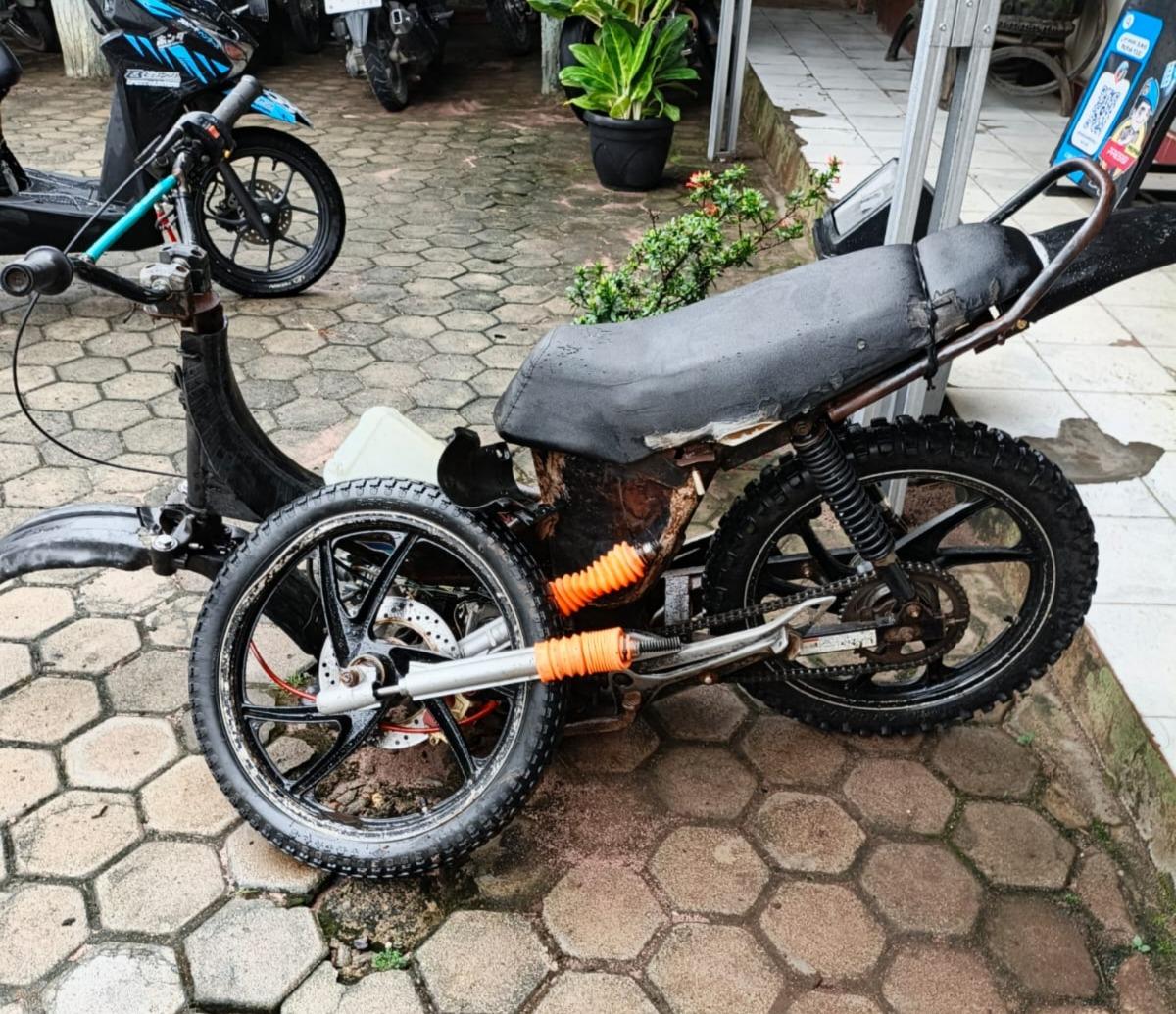 Pelaku Curat Motor Alami Laka Tunggal Diamankan Jajaran Polres Way Kanan