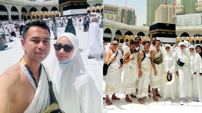 Naik Haji, Raffi Ahmad dan Nagita Slavina Sujud Syukur di Depan Kakbah