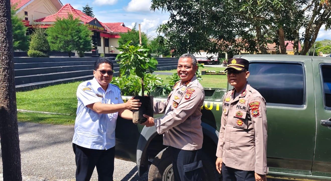 Sinergi Jaga Kelestarian Hutan, Kepala UPT KPH Bukit Punggur Silahturahmi di Polres Way Kanan