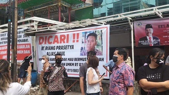 Ketua RT Pluit Nyaris Baku Hantam dengan Warga Soal Ruko Serobot Jalan