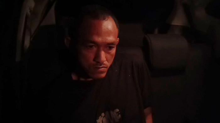 Tampang Rustam, Pembunuh Ayah Kandung di Bandar Lampung Ditangkap di Gubuk