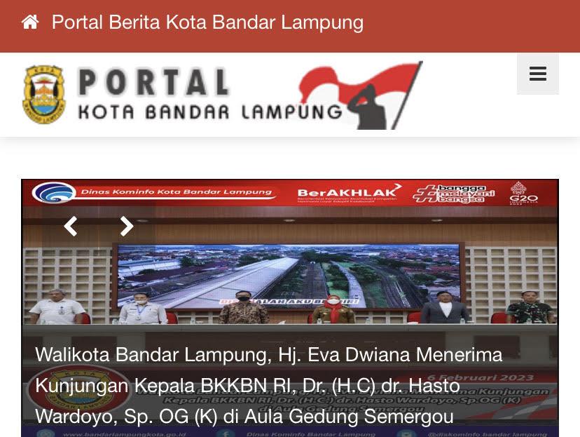 Sempat Diretas, Website Pemkot Bandar Lampung Kembali Normal
