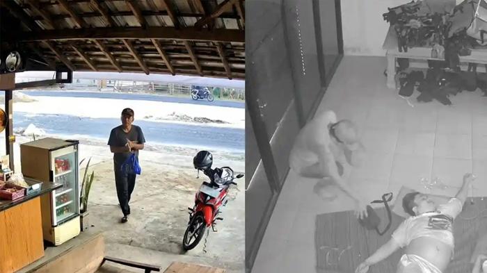 Terekam CCTV, Maling Baca Jampi-jampi Sebelum Bawa Kabur Tas Isi Uang Rp700 Ribu - Tribunlampung.co.id