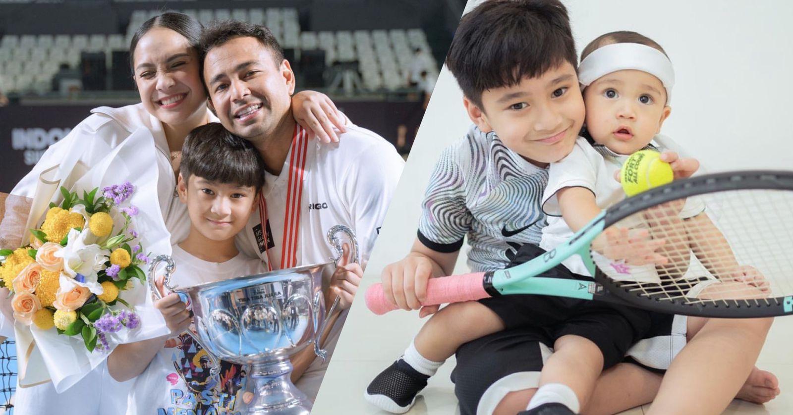 Raffi Ahmad Terharu Dipuji Rafathar Seusai Menang Tenis, 'Aa Bangga'
