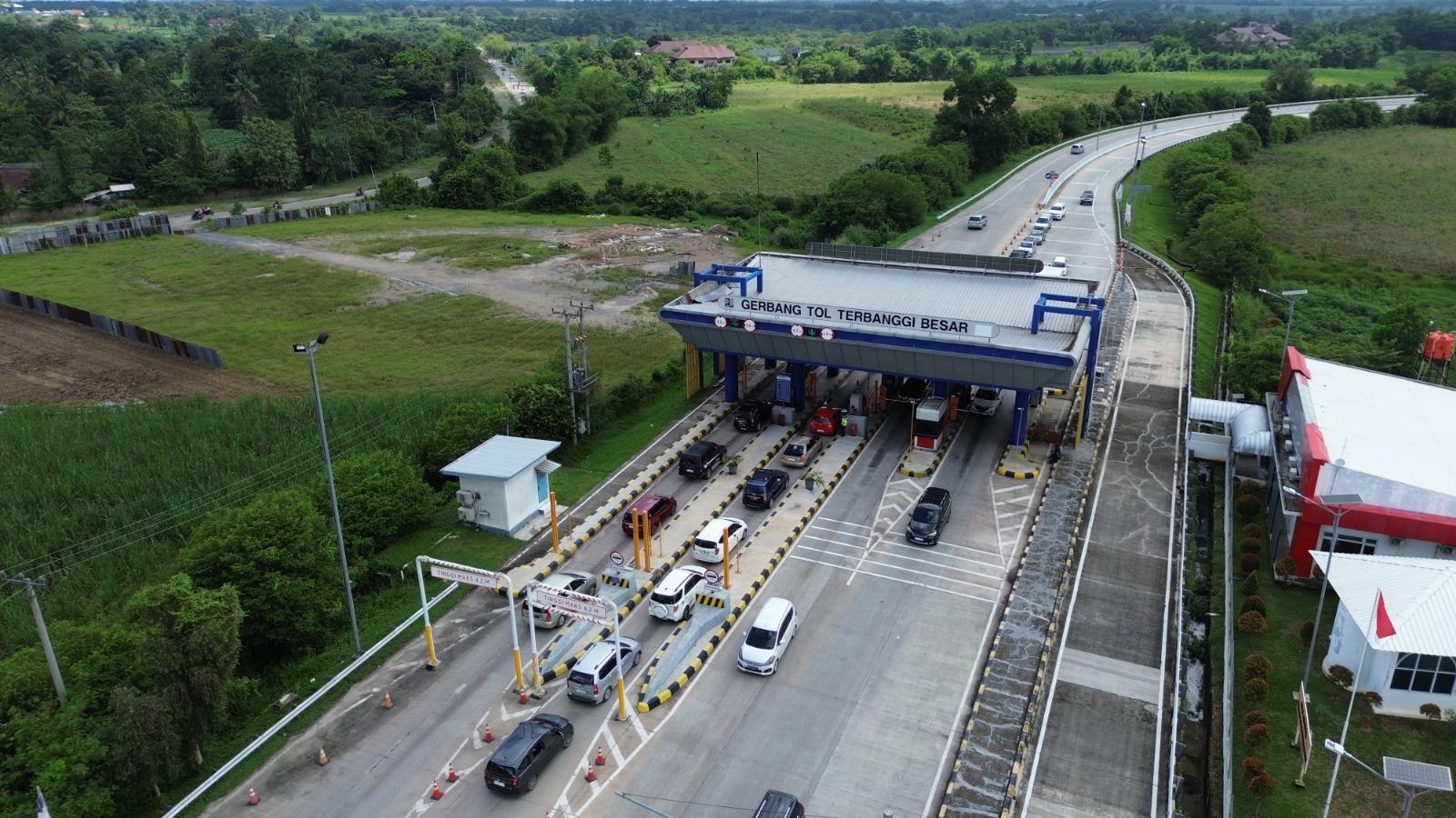 Polda Lampung Terapkan Delay System di Tol Bakter, Truk Dialihkan ke Rest Area Urai Antrean