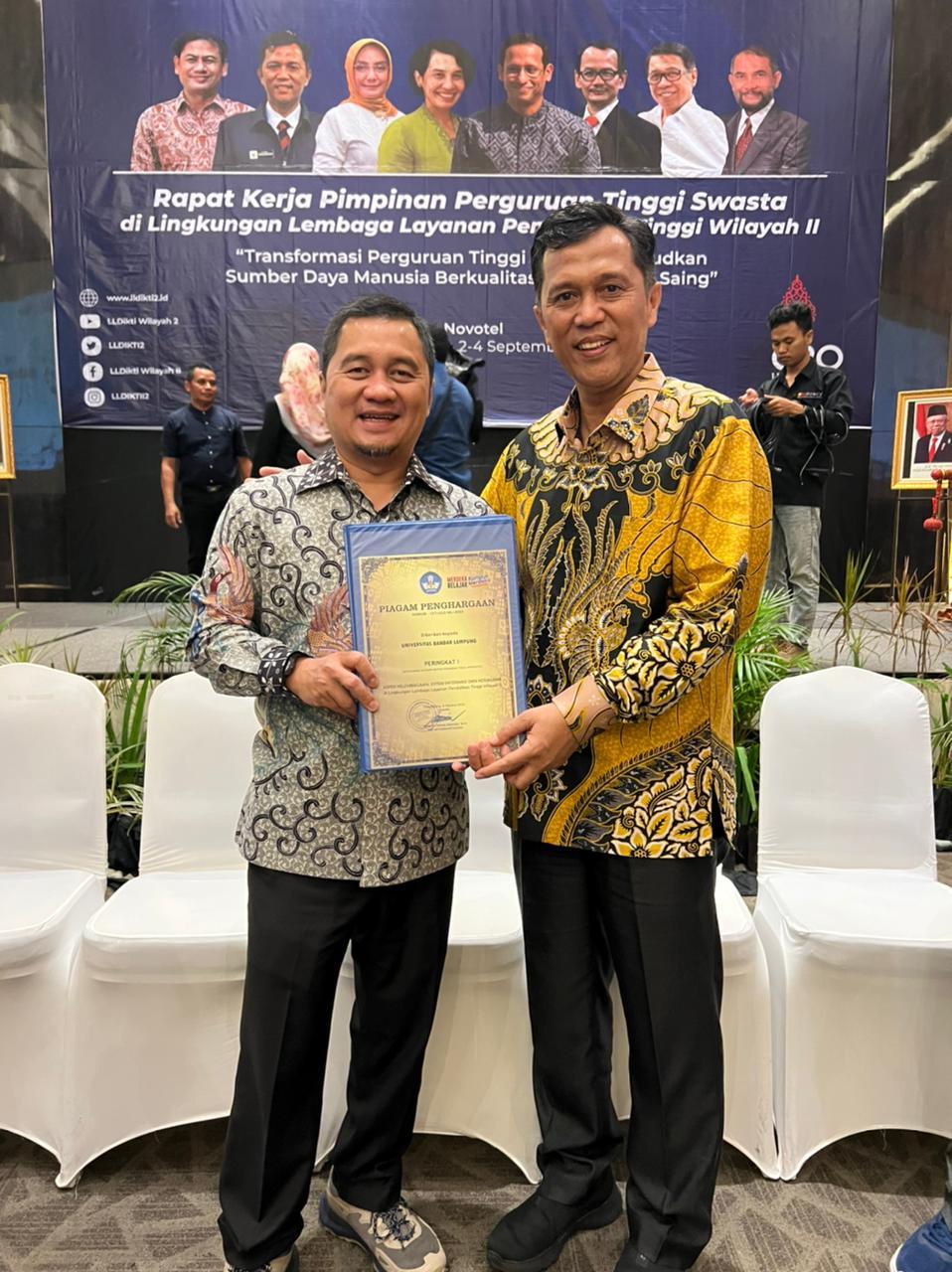 4 Tahun Beruntun UBL Sabet Penghargaan Universitas Terbaik se- Sumbagsel - UBL1.jpg