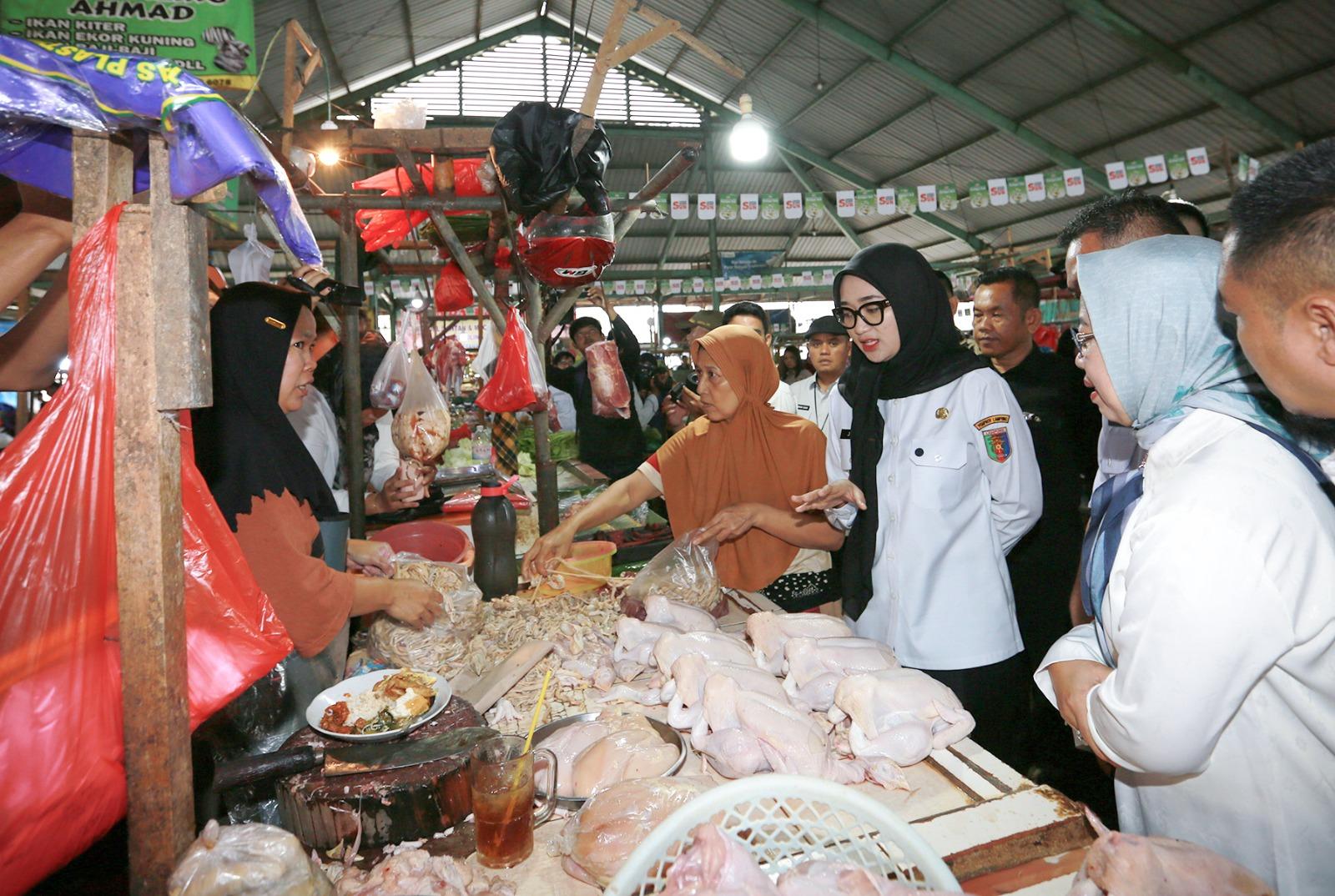 Jelang Ramadan, Wagub Jihan Sebut Ada Kenaikan Harga Bahan Pokok di Pasar Kangkung Tapi Masih Aman
