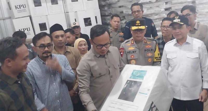 Dampingi Wakil Mendagri, Kapolda Lampung Pastikan Logistik Pilkada 2024 Aman
