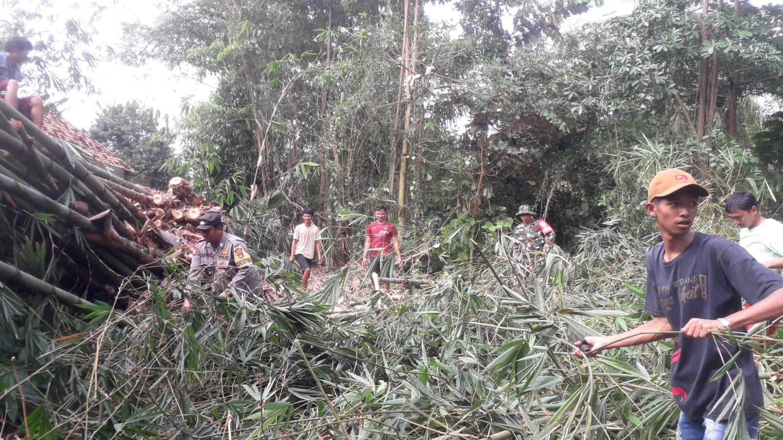 Jajaran Polda Lampung Ungkap Dampak Puting Beliung Terparah di Kampung Nambah Rejo
