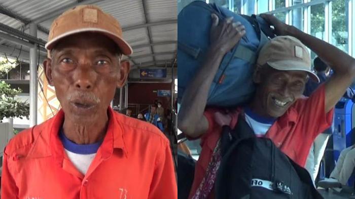 40 Tahun jadi Porter, Kakek Yusuf Tetap Semangat Bekerja Walau Badan Sudah Renta