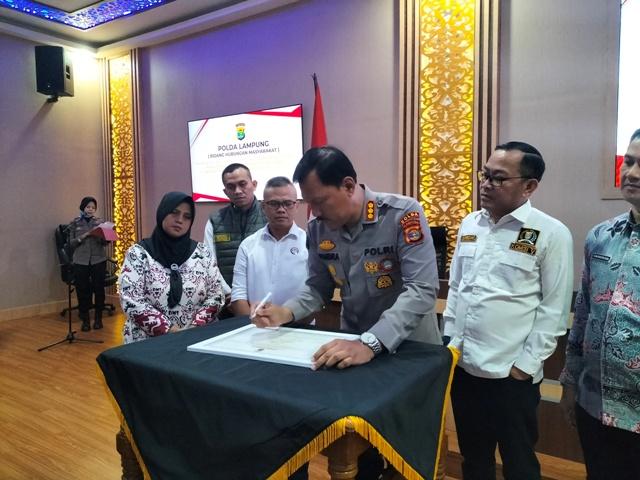 Humas Polda Lampung Canangkan Pembangunan Zona Integritas Menuju Wilayah Bebas Korupsi