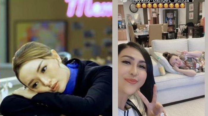 Sirajuddin Mahmud Digugat, Zaskia Gotik Santai Pakai Daster Berbaring di Sofa