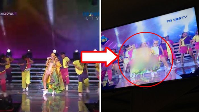 Gagal Paham! Pakai Baju Ini Agnez Mo Kena Sensor Hampir Seluruh Badan di TV