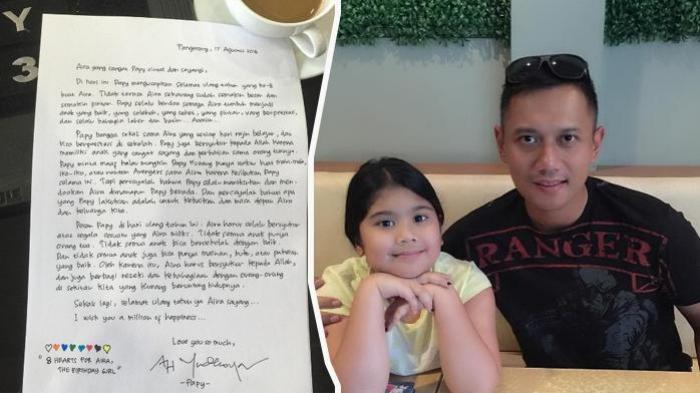 Netizen Terharu Baca Isi Surat Agus Yudhoyono untuk Sang Putri