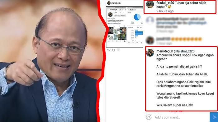 Mario Teguh Semprot Netizen Ini dengan Kata-kata Kasar