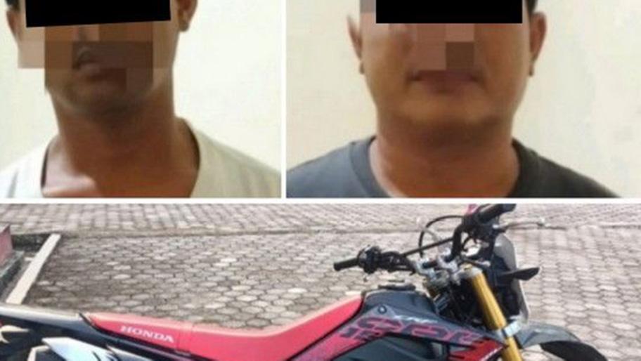 Polres Mesuji Gelandang Dua Penadah Motor Honda CRF Hasil Curian