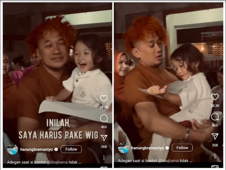 Anak Zaskia Adya Mecca Kabur Lihat Penampilan Baru Hanung Bramantyo