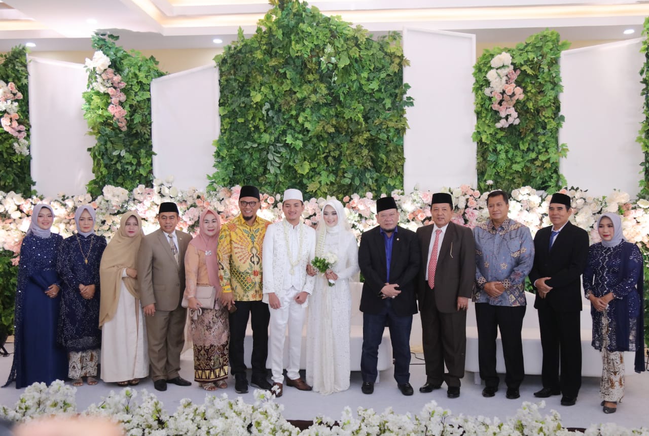 Anggota DPD Asal Lampung Jihan Nurlela Menikah, Gubernur Arinal dan Ketua DPD RI Jadi Saksi Nikah