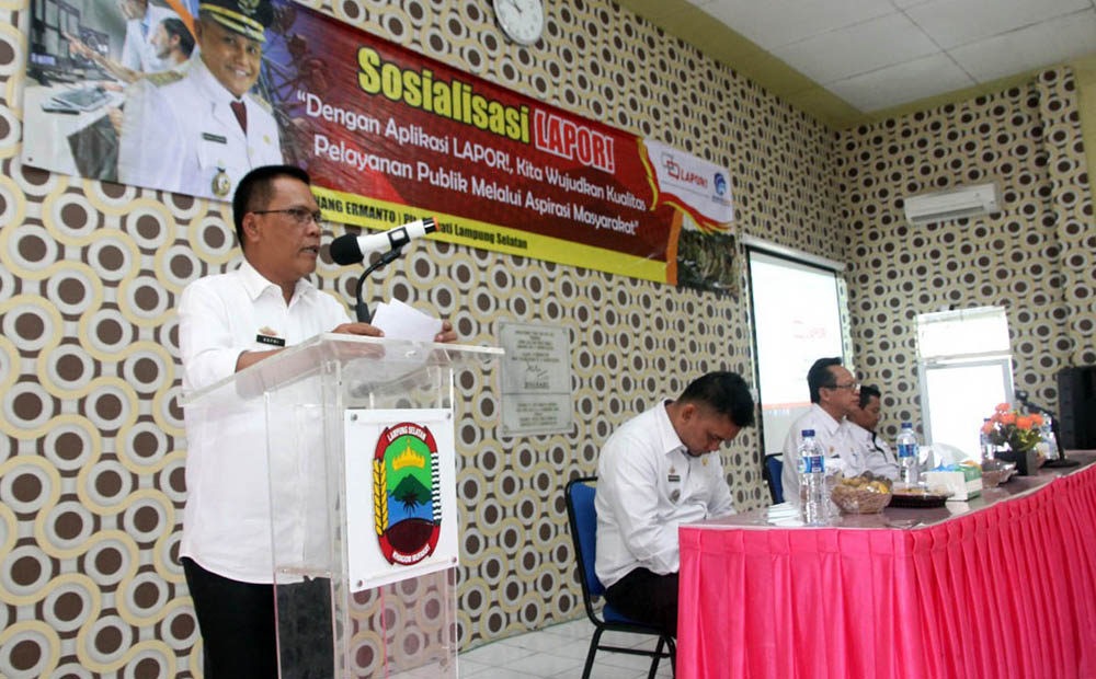 Diskominfo Lamsel Luncurkan Aplikasi Lapor, Masyarakat Bisa Sampaikan Pengaduan via Online