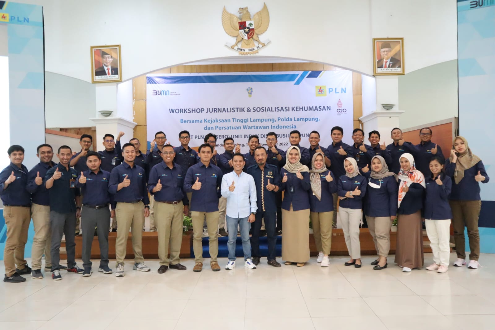 PLN Unit Induk Distribusi Lampung Gandeng PWI Lampung Gelar Workshop Jurnalistik