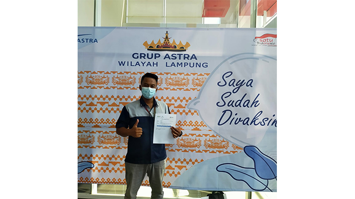 Astra Group Lampung Sukses Adakan Vaksinasi Covid-19 Dosis Pertama