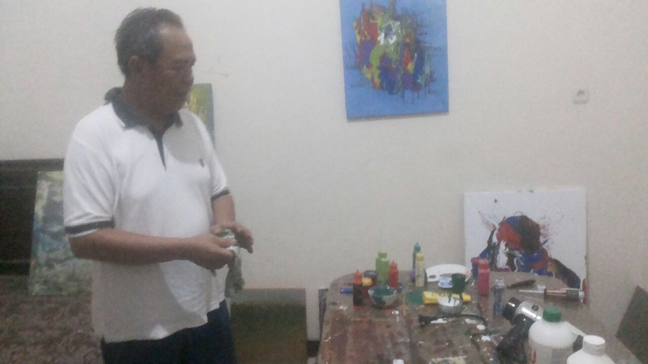 Tak Menyangka Ternyata Wakil Gubernur Lampung Bachtiar Basri Ini Jago Melukis