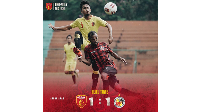 Badak Lampung vs Semen Padang Berakhir 1-1, Eks PSM Makassar Selamatkan Laskar Saburai
