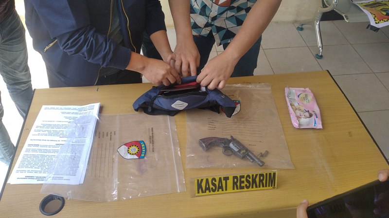 Baku Tembak Curanmor vs Polisi, Satu Pucuk Senpi Rakitan Beserta Selongsong Peluru Diamankan