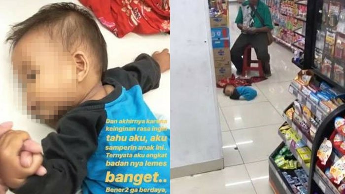 Masih Ingat dengan Bayi Yang Tergeletak Lemas di Minimarket? Begini Kondisinya Sekarang