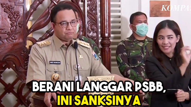 Sanksi bagi Warga Jakarta yang Berani Langgar PSBB