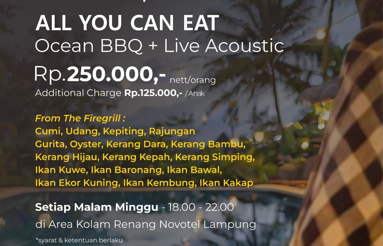 Novotel Lampung Tawarkan Paket JIMBARAN Rp250 Ribu All You Can Eat
