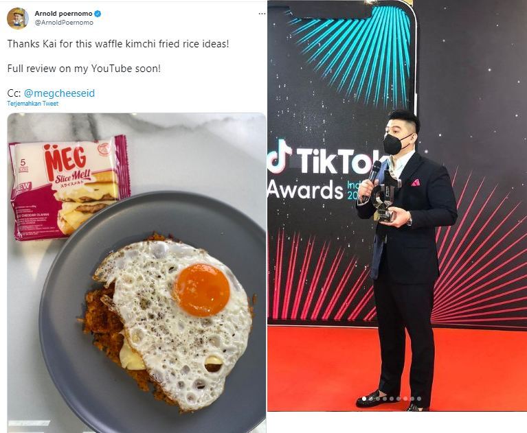 Bikin Heboh EXO-L, Chef Arnold Buat Nasi Goreng Waffle Ala Kai EXO