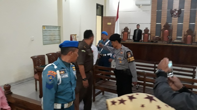 Sidang Penusukan Wajah Anggota Marinir Dijaga Ketat Polri/TNI