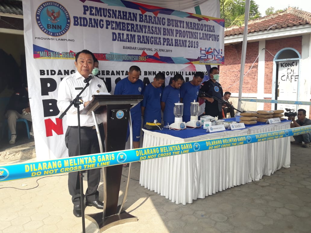 BNNP Lampung Peringati Hari Anti Narkotika Internasional 2019