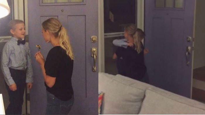 Bocah Ini Datangi Wanita Dewasa Lalu Berikan Setangkai Bunga: Saya Tak Bisa Menolaknya